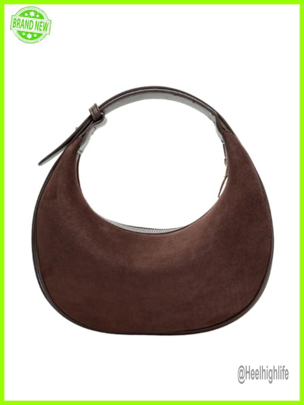 Suede Leather Hobo Shoulder Crossbody Bag Vegan Faux PU Women